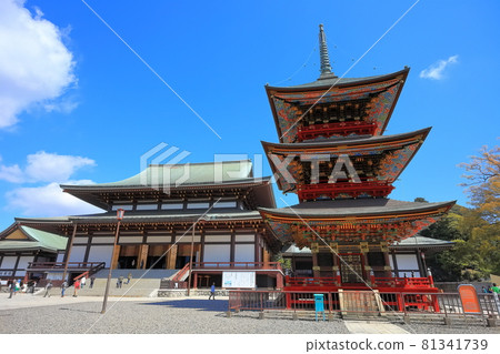 Naritasan Shinshoji Temple Mie Tower and Daihonro 81341739