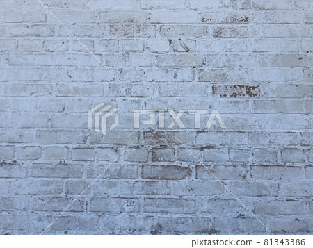 White brick wall texture. Wall background texture pattern backdrop white. Old concrete wall texture background. White brick wall texture. Wall background texture pattern backdrop white. Old concrete wall texture background. 81343386