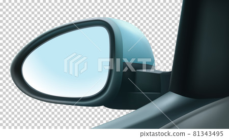 Mockup mirror left driver s. With white space to insert an image. 81343495