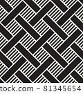 Vector seamless pattern. Modern stylish abstract texture. Repeating geometric tiles 81345654