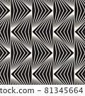 Vector seamless pattern. Modern stylish abstract texture. Repeating geometric tiles 81345664