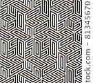 Vector seamless lines mosaic pattern. Modern stylish abstract texture. Repeating geometric tiles 81345670