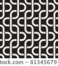 Vector seamless geometric pattern. Simple abstract lines lattice. Repeating elements stylish background 81345679