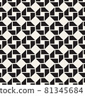 Vector seamless pattern. Modern stylish abstract texture. Repeating geometric tiles 81345684