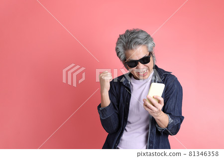 Man on Pink 81346358