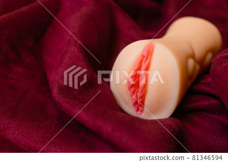 Close-up of male sex toy, realistic vagina masturbator. 81346594