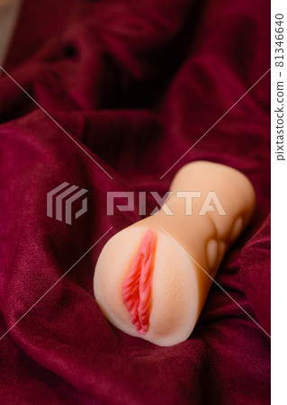 Close-up of male sex toy, realistic vagina... - Stock Photo [81346640]