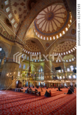 blur image of Muslims praying inside Mosque blur image of Muslims praying inside Mosque 81347193