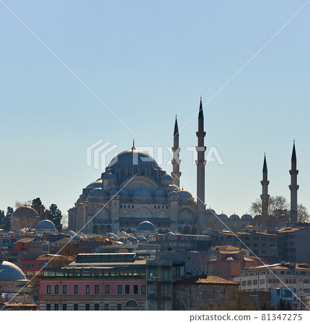 The Suleymaniye Mosque is an Ottoman imperial mosque in Istanbul, Turkey. It is the largest mosque in the city. 81347275