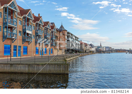 Fredrikstad Canal Houses Front Fredrikstad Canal Houses Front 81348214