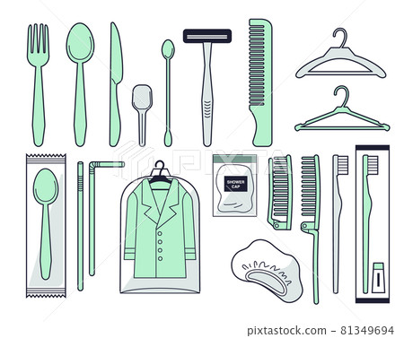 Illustration set for specific plastic specification products 81349694