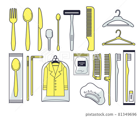 Illustration set for specific plastic specification products Illustration set for specific plastic specification products 81349696