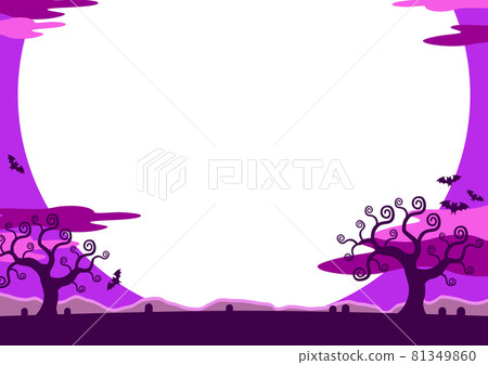 萬聖節簡單背景素材 3 1 2 月夜紫 插圖素材 圖庫