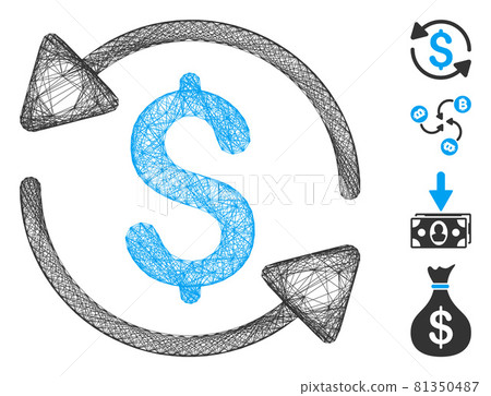 Network Money Turnover Vector Mesh Network Money Turnover Vector Mesh 81350487