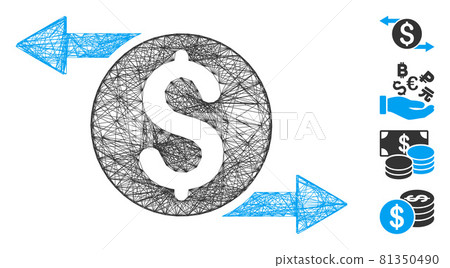Net Money Exchange Vector Mesh Net Money Exchange Vector Mesh 81350490