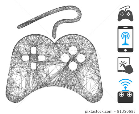 Network Gamepad Vector Mesh 81350685