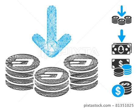 Net Dash Coins Income Vector Mesh Net Dash Coins Income Vector Mesh 81351025