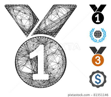 Net Champion Medal Vector Mesh 81351146