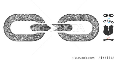 Net Chain Break Vector Mesh - Stock Illustration [81351148] - PIXTA
