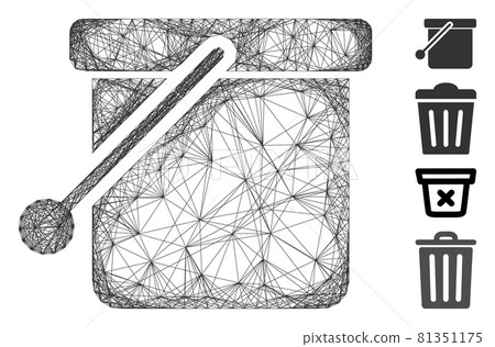 Hatched Bucket Vector Mesh Hatched Bucket Vector Mesh 81351175