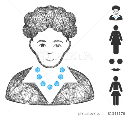 Network Brunette Woman Vector Mesh Network Brunette Woman Vector Mesh 81351176