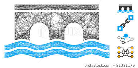 Hatched Bridge Vector Mesh Hatched Bridge Vector Mesh 81351179
