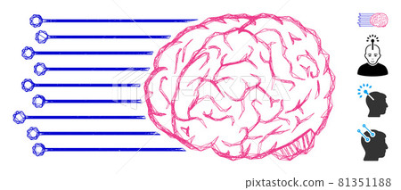 Net Brain Connections Vector Mesh 81351188