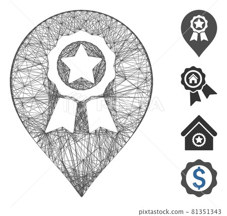 Linear Award Seal Marker Vector Mesh Linear Award Seal Marker Vector Mesh 81351343