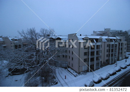 Germany winter morning cityscape 81352472