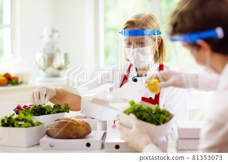 Food takeaway during coronavirus outbreak. Food takeaway during coronavirus outbreak. 81353073