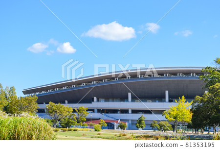 陽光明媚的城市之光體育場 81353195