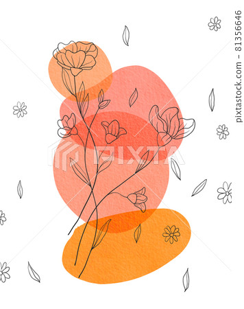 Hand drawn abstract background watercolor illustration. Hand drawn abstract background watercolor illustration. 81356646