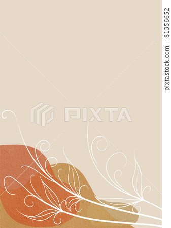 Watercolor background hand drawn with doodle line. 81356652