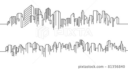 City Building Line art Vector Illustration template City Building Line art Vector Illustration template 81356840