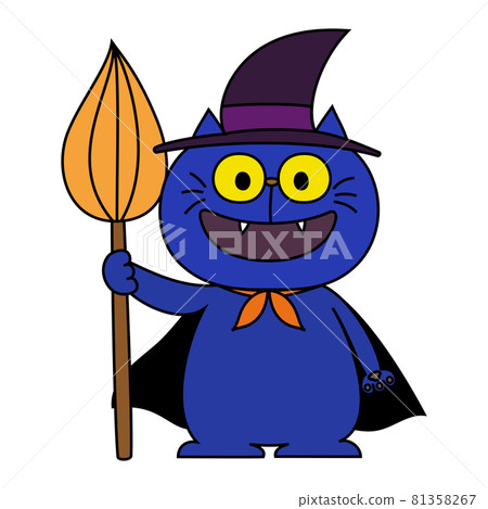 Cute illustration of a black cat. For use on Halloween etc. Cute illustration of a black cat. For use on Halloween etc. 81358267