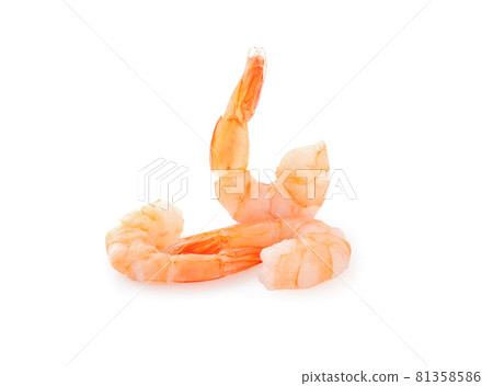 shrimps isolated on a white background 81358586