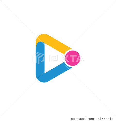play button icon vector illustration design 81358818