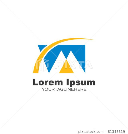 abstract M Letter icon Template Vector illustration design abstract M Letter icon Template Vector illustration design 81358819