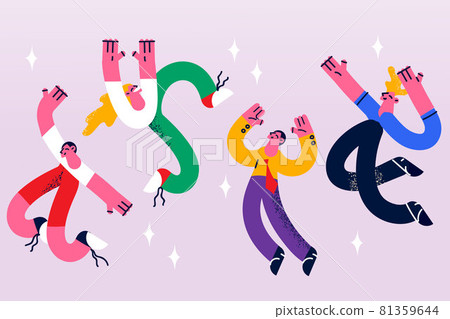 Celebrating, positive emotion, success concept 81359644