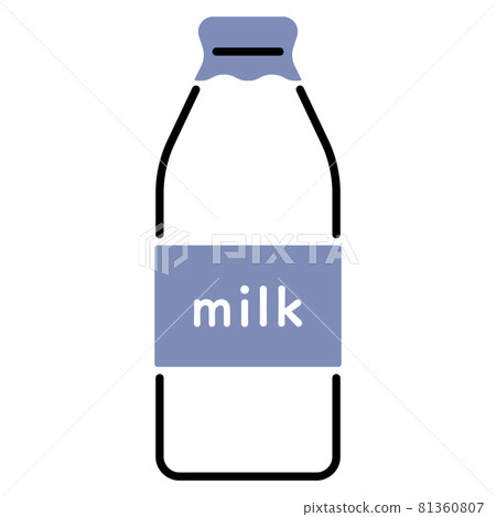 Simple milk - Stock Illustration [81360807] - PIXTA