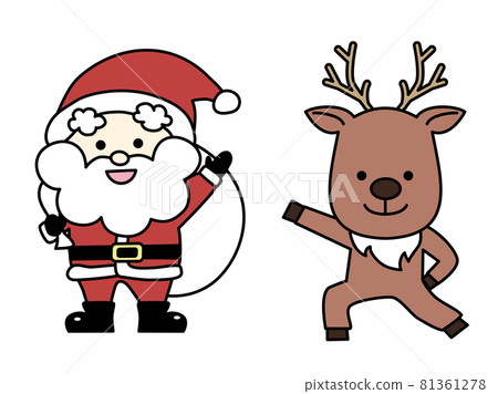 Santa Claus and reindeer Santa Claus and reindeer 81361278