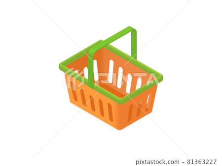 Illustration material of shopping basket 81363227