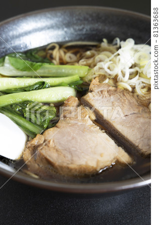 Delicious char siu noodles Delicious char siu noodles 81363688