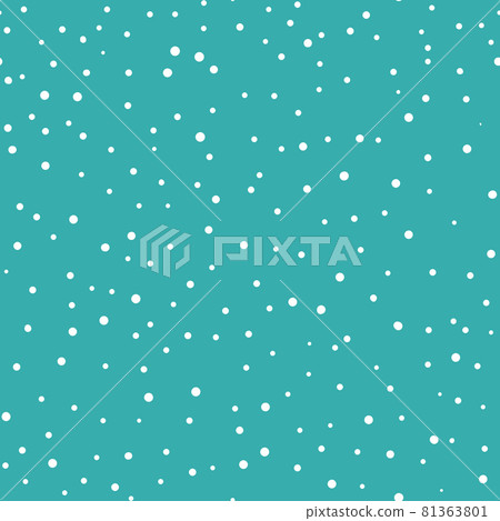 Abstract hand drown polka dots background. Blue dotted seamless pattern with white circles. Template design for invitation, poster, card, flyer, textile, fabric 81363801