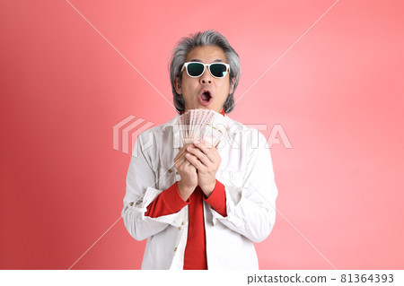 Man on Pink 81364393