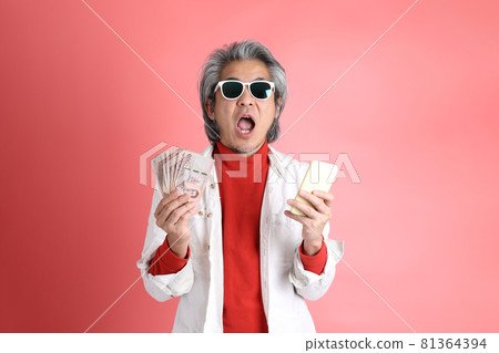 Man on Pink 81364394