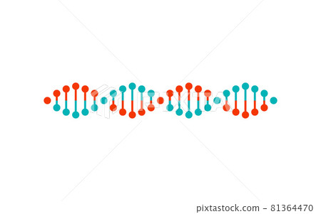 Dna Structure Colorful Poster Vector Illustration 81364470