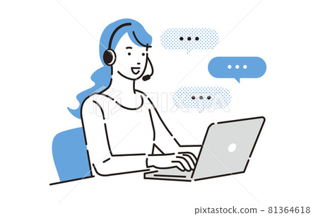 People call center female 81364618