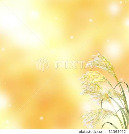 日本蒲葦景觀水彩插圖 81365032