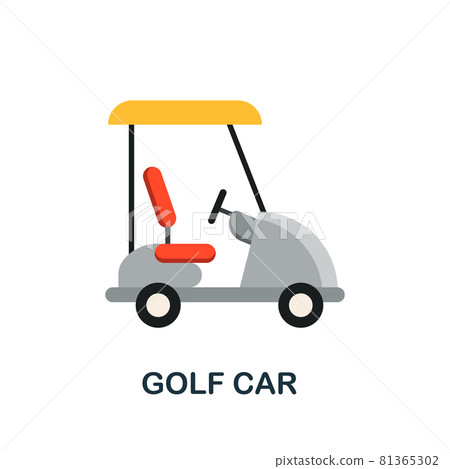 Golf Car icon. Flat sign element from transport collection. Creative Golf Car icon for web design, templates, infographics and more 81365302